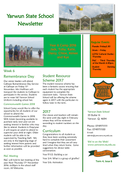 Newsletter2016-11-09 - Yarwun State School
