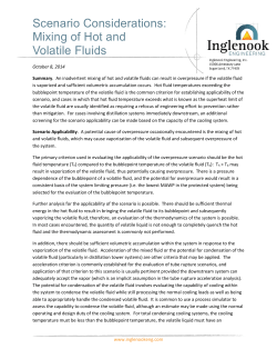 Mixing of Hot and Volatile Fluids
