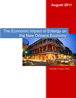 Entergy`s Economic Impact on New Orleans