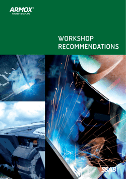 Workshop recommendations for Armox