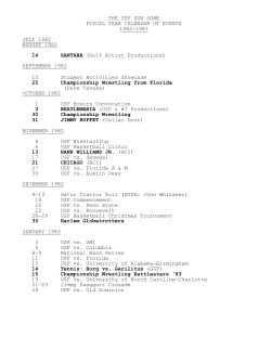 the usf sun dome fiscal year calendar of