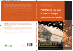 Post-Mining Regions in Central Europe Problems, Potentials