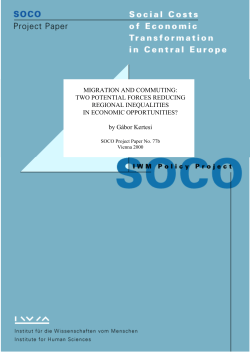 MIGRATION AND COMMUTING - Education Economics research