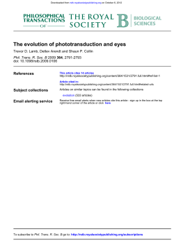 The evolution of phototransduction and eyes