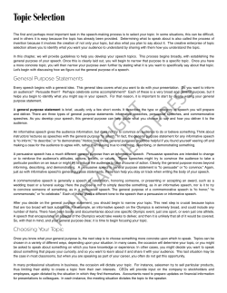 Topic Selection - Fountainhead Press