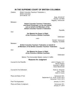 BC Supreme Court decision