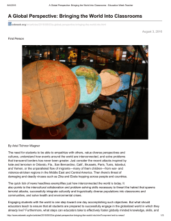 A Global Perspective: Bringing the World Into Classrooms