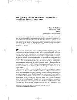 The Effects of Turnout on Partisan Outcomes in U.S. Presidential