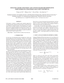 semantic query expansion and context