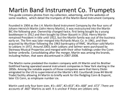 Martin Band Instrument Co. Trumpets - Trumpet