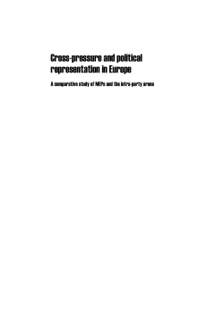 Cross-pressure and political representation in Europe