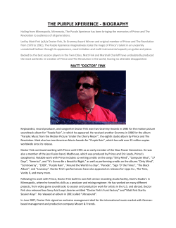 the purple xperience - biography