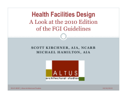 Health Facilities Design - Nebraska Society of Healthcare Engineers