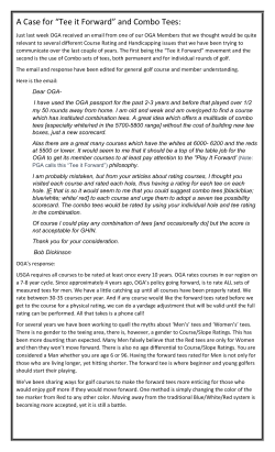 A Case for “Tee it Forward” and Combo Tees: