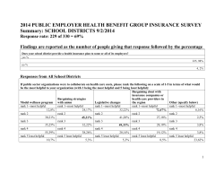 Survey Summary Results for School Districts