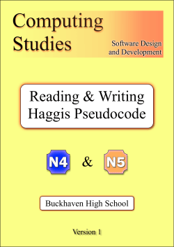 Pseudo Code - Bannerman High School