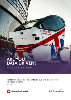 Are you data driven? - What`s around the corner?