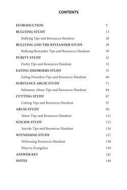 CONTENTS - Steadfast the Movie Home Page