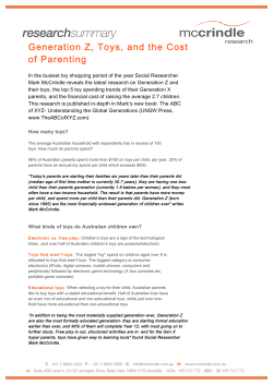 Generation Z, Toys, and the Cost of Parenting
