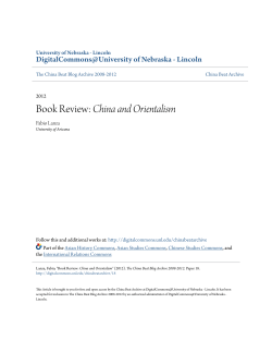 Book Review: China and Orientalism