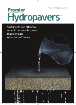 Sustainable and attractive ceramic permeable pavers that eliminate