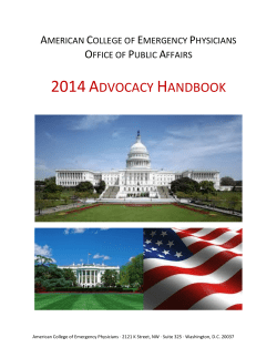 2014 ACEP Advocacy Handbook