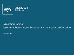 Education Insider - Whiteboard Advisors