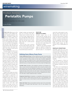 Peristaltic Pumps