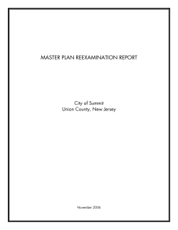 MASTER PLAN REEXAMINATION REPORT