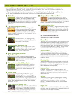 NRDC: Tar Sands Pipeline Safety Risks Report Map