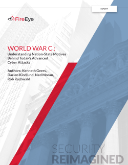World War C: Understanding Nation-State Motives