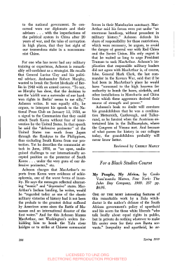 For a Black Studies Course