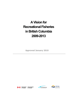 Recreational Fisheries Vision