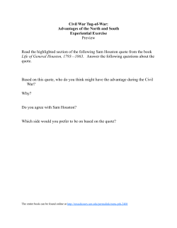 Civil War Tug-of-War: Advantages of the North and South