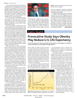 Provocative Study Says Obesity May Reduce US