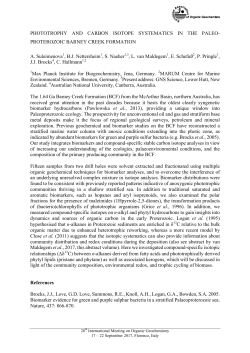 phototrophy and carbon isotope systematics in the
