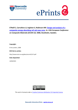 Design and analysis of a composite energy absorbing rail cab nose