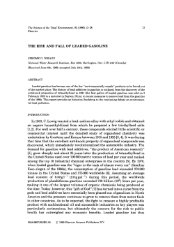 the rise and fall of leaded gasoline