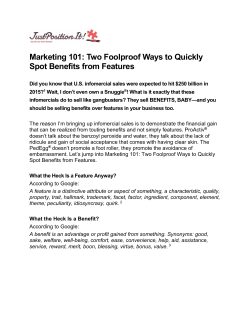 Marketing 101: Two Foolproof Ways to Quickly Spot