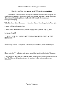 The Story of the Mormons