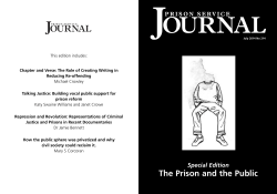 Prison Service Journal - Centre for Crime and Justice Studies