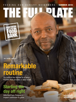 Remarkable routine - Northern Illinois Food Bank