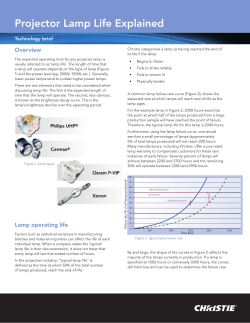 Projector Lamp Life Explained