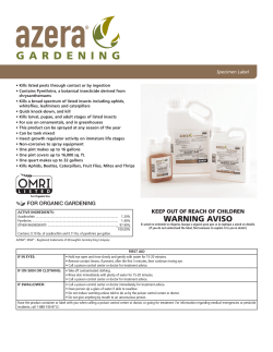 Azera Gardening Label