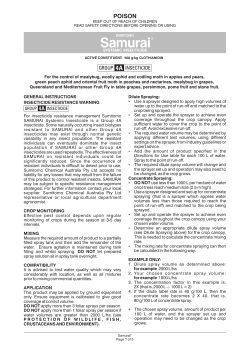 Label - Sumitomo Chemical Australia