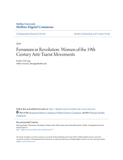 Feminism in Revolution: Women of the 19th Century Anti