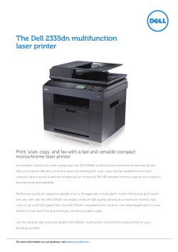 The Dell 2335dn Multifunction Laser Printer PDF