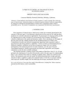 A pore-scale model of two-phase flow in water-wet rock