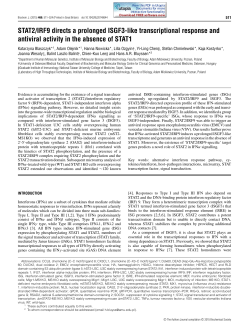 STAT2/IRF9 directs a prolonged ISGF3
