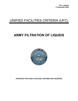 UFC 3-280-04 Army Filtration of Liquids